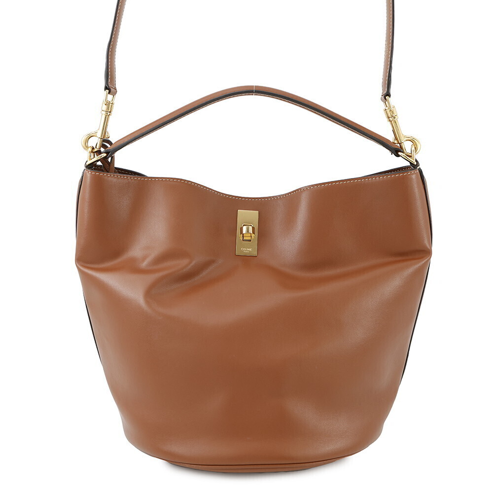Celine Teen Bucket handbag calf leather brown bag